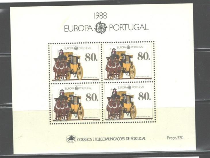 1988 PORTEKİZ EUROPA CEPT - Ulaşım ve İletişim