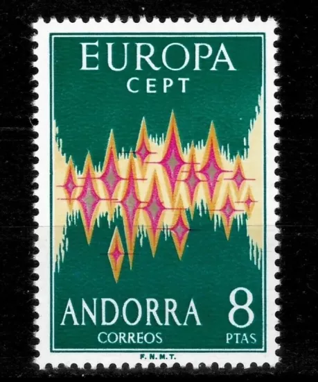 1972 Andorra İspanya EUROPA CEPT