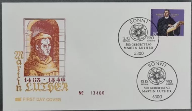 Almanya 1983 Martin Luther FDC, Bonn
