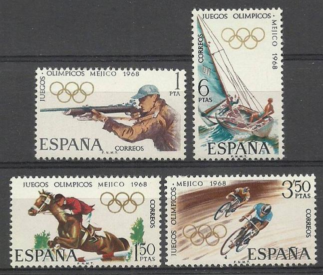 İSPANYA 1968 Olimpiyat Oyunları - Mexico City, Meksika
