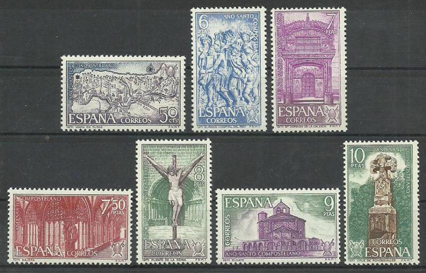 İSPANYA 1971 Compostela Kutsal Yılı