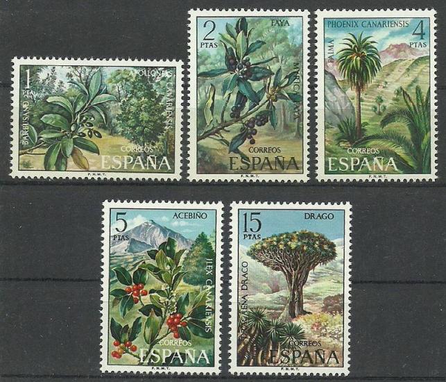 İSPANYA 1973 Kanarya Adaları Florası, Çiçekler