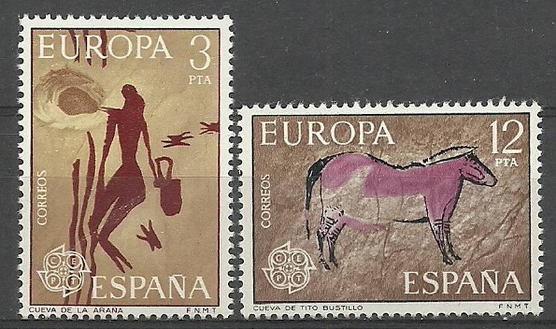 1975 İSPANYA EUROPA CEPT, TABLOLAR