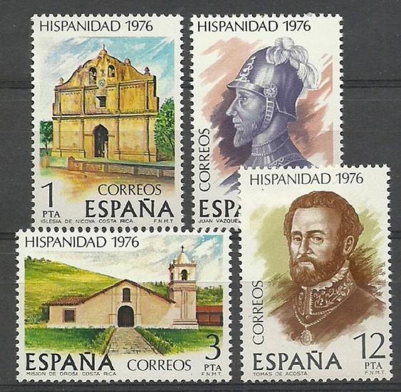 İSPANYA 1976 İspanyol-Amerikan Tarihi - Kosta Rika