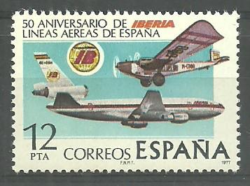 İSPANYA 1977 İspanyol Havayolları IBERIA’nın 50. Yıldönümü