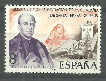 İSPANYA 1977 Cemiyetin Yüzüncü Yılı, Santa Teresa de Jesus