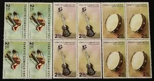 2019 MÜZİK ALETLERİ MNH 4’LÜ BLOK