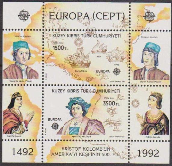 1992 KKTC EUROPA CEPT BLOK