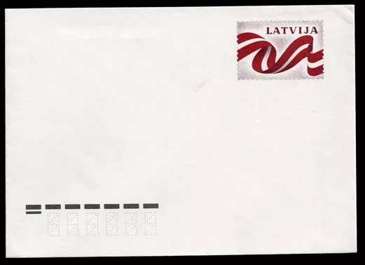 Letonya, 1990, posta zarfı