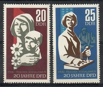 ALMANYA DDR 1967 Kadınlar Birliği’nin 20. Yıldönümü