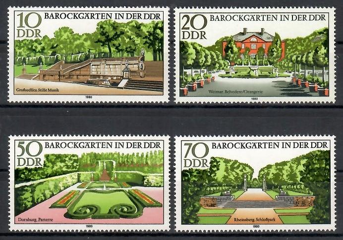 ALMANYA DDR 1980 Barok Bahçeleri