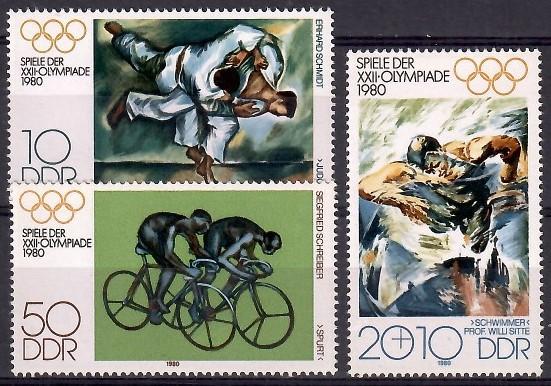ALMANYA DDR 1980 Olimpiyat Oyunları - Moskova, SSCB