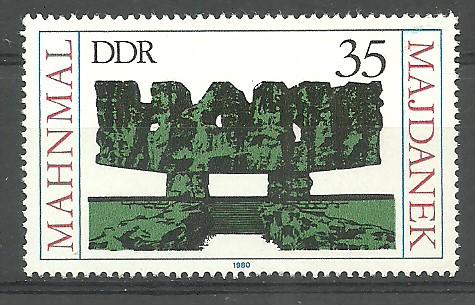 ALMANYA DDR 1980 Majdanek Anıtı