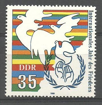 ALMANYA DDR 1986 Uluslararası Barış Yılı