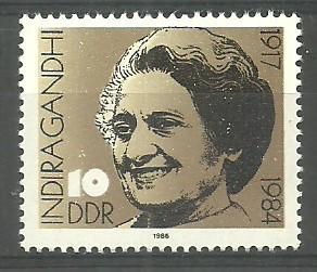 ALMANYA DDR 1986 İndira Gandhi’nin Doğumunun 69. Yıldönümü