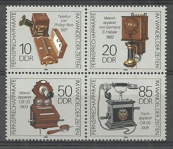 ALMANYA DDR 1989 Tarihi Telefonlar