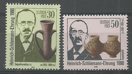 ALMANYA DDR 1990 HEINRICH SCHLIEMANN