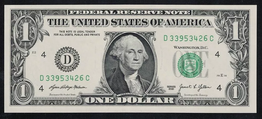 2021 United States (Amerika Birleşik Devletleri) 1 DOLAR, ÇİL,  