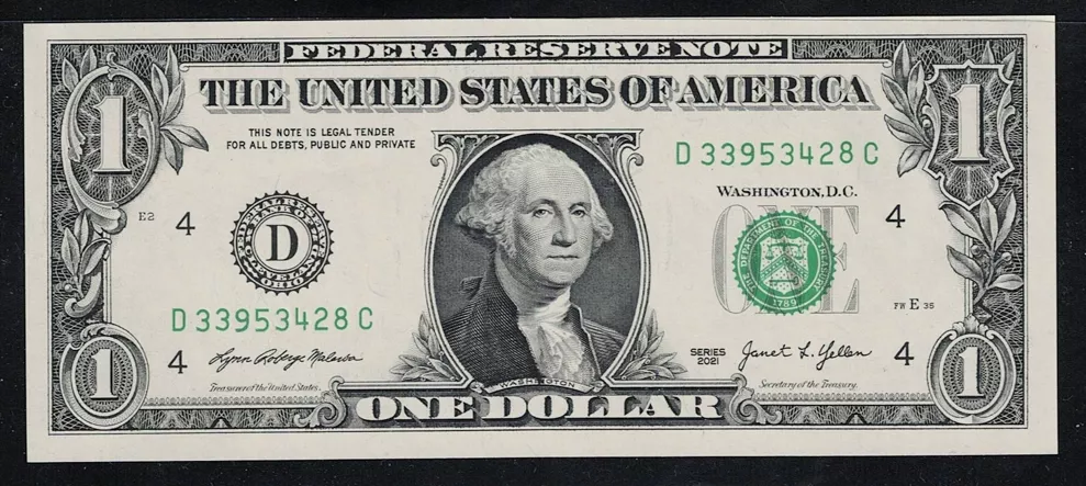 2021 United States (Amerika Birleşik Devletleri) 1 DOLAR, ÇİL