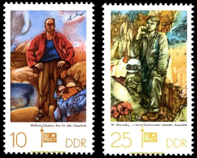 ALMANYA DDR 1977 SOZPHILEX’ 77 SERGİSİ TABLOLAR