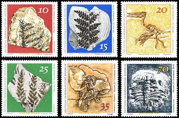 ALMANYA DDR 1973 FOSİLLER