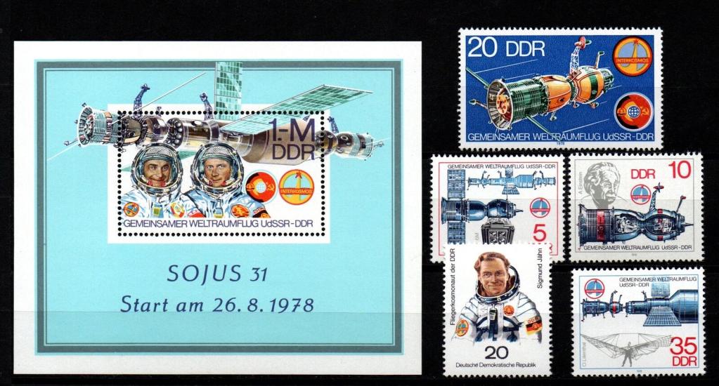 ALMANYA DDR 1978 USSR UZAY UÇUŞU - SOYUZ UZAY GEMİSİ