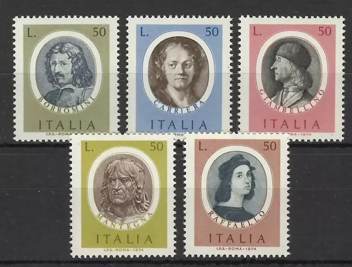 İTALYA 1974 Ünlü Sanatçılar