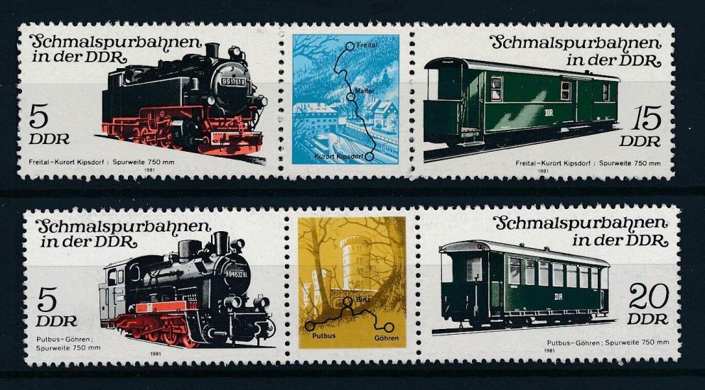 ALMANYA DDR 1981 DEMİRYOLU TRENLER LOKOMOTİF SERİ