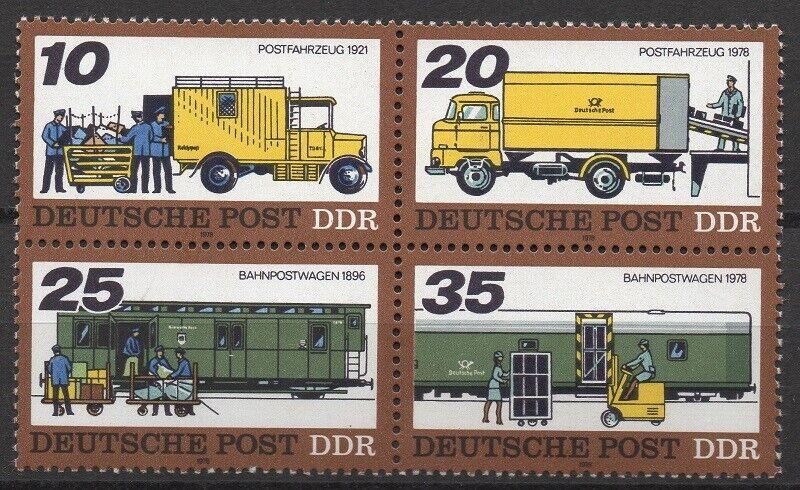 ALMANYA DDR 1978 POSTA TAŞIMA ARAÇLARI