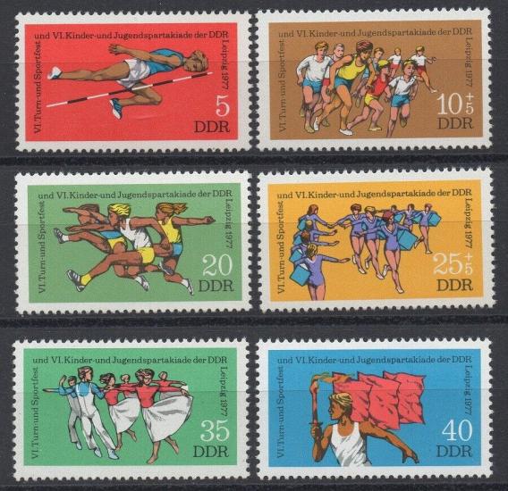 ALMANYA DDR 1977 GENÇLER VE ÇOCUKLAR SPOR