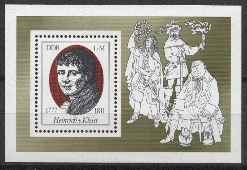 ALMANYA DDR 1977 HEİNRİCH VON KLEİST 200. DOĞUM YILI