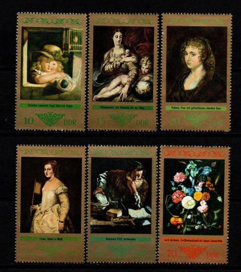ALMANYA DDR 1973 TABLOLAR RESİM SANAT