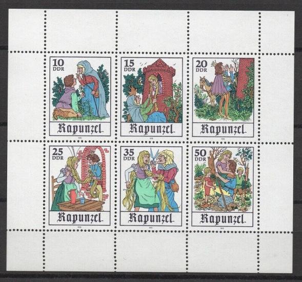 ALMANYA DDR 1978 RAPUNZEL MASALLAR BLOK