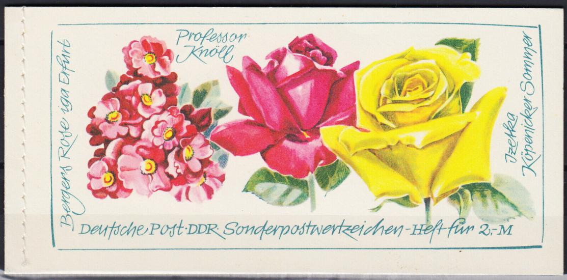 1972 ALMANYA DDR GÜL EXPO PUL KİTAPÇIĞI