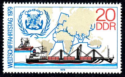  Almanya DDR 1979 World Shipping Day 