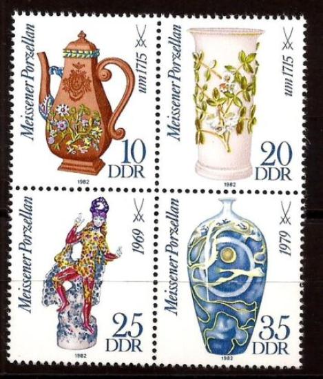  ALMANYA DDR 1982 PORSELENLER