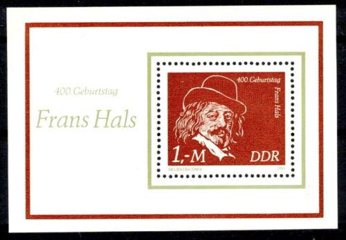  ALMANYA DDR 1980 FRANS HALS BLOK