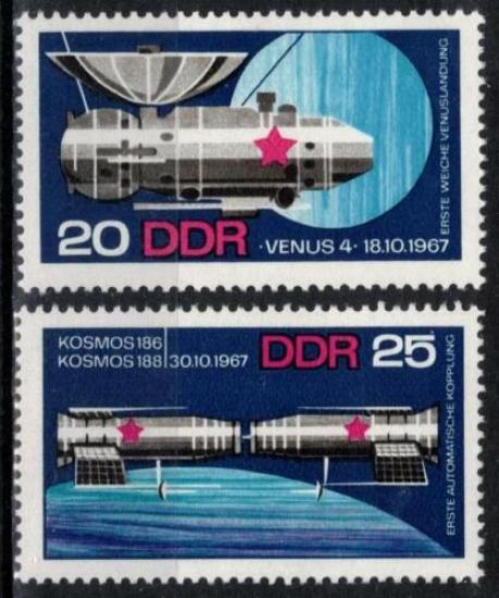 ALMANYA DDR 1968 UZAY ARAÇLARI ROKETLER