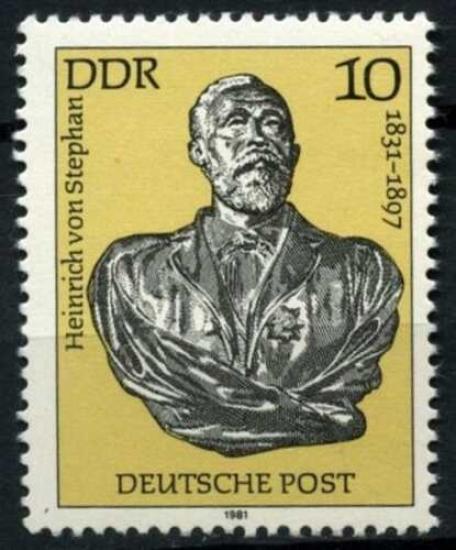 ALMANYA DDR 1981 HEİNRİCH VON STEPHAN 