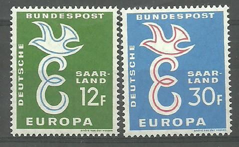1958 SAARLAND ALMANYA EUROPA CEPT