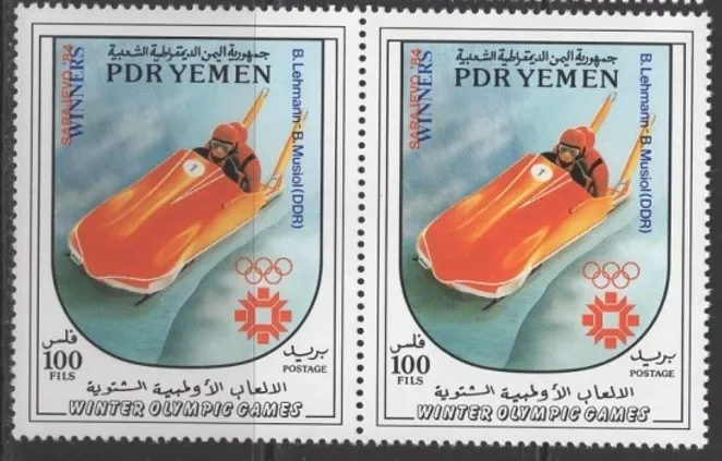 YEMEN 1984 SARAJEVO KIŞ OLİMPİYATLARI MNH 2’Lİ SET