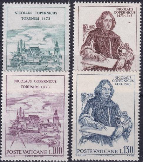 VATİKAN 1973 Nicolaus Copernicus’un Doğumunun 500. Yıldönümü