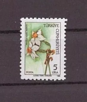 1985 KIR ÇİÇEKLERİ KONULU SÜREKLİ POSTA MNH