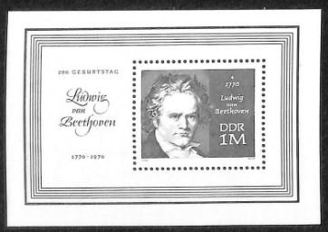 ALMANYA DDR 1970 BEETHOVEN BLOK