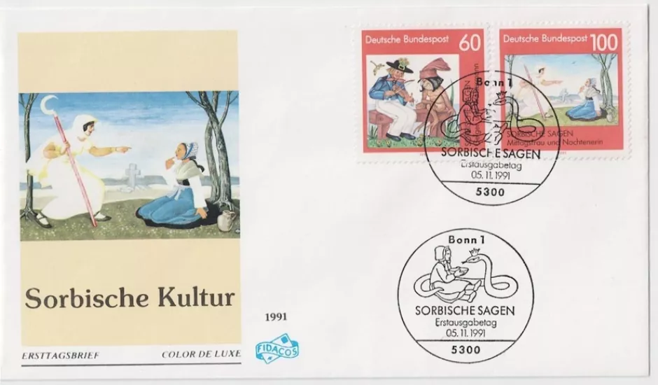 Almanya 1991 Sorb Efsaneleri FDC