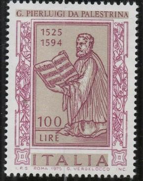 İTALYA 1975 Palestrina’nın Doğumunun 450. Yıldönümü
