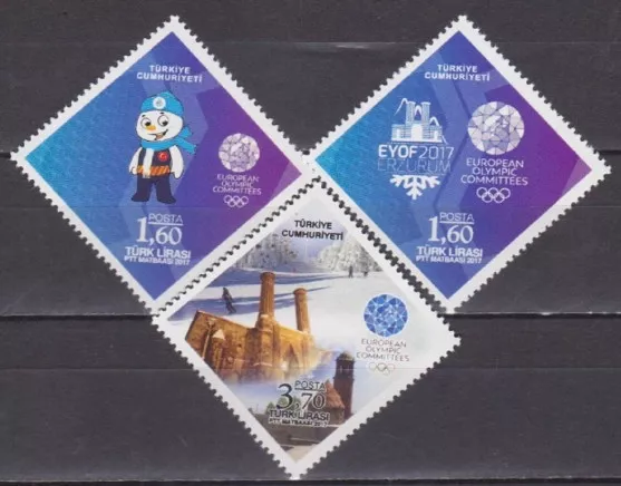 2017 EYOF 2017 ERZURUM AVRUPA GENÇLER OLİMPİK KIŞ OYUNLARI MNH