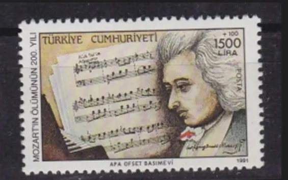 1991 MOZART IN ÖLÜMÜNÜN 200. YILI MNH