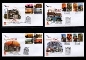 2010 İSTANBUL AVRUPA KÜLTÜR BAŞKENTİ 4 ADET ZARF FDC