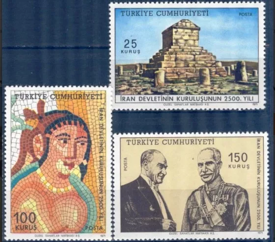 TÜRKİYE 1971 İRAN DEVLETİ’NİN KURULUŞUNUN 2500.YILI MNH